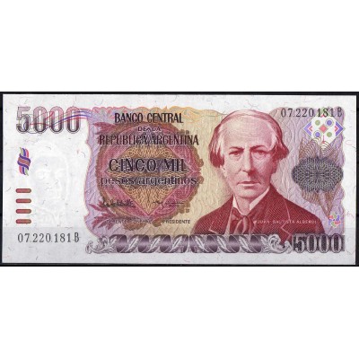 Аргентина 5000 песо 1984 - UNC
