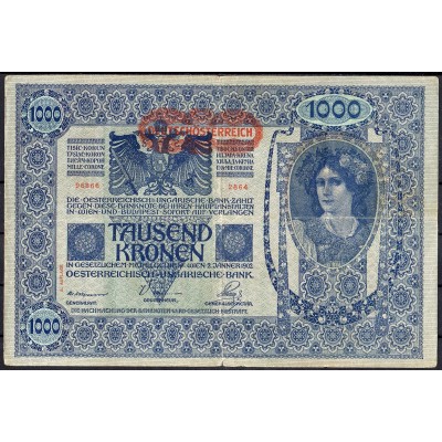 Австрия 1000 крон 1919 - G