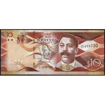 Барбадос 10 долларов 2013 - UNC