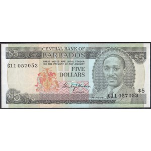 Барбадос 5 долларов 1975 - UNC