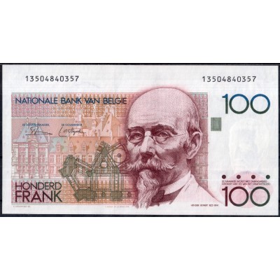 Бельгия 100 франков 1981 - UNC