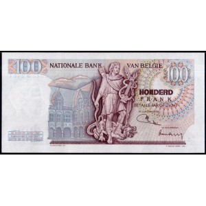 Бельгия 100 франков 1972 - UNC