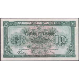 Бельгия 10 франков 1943 - XF