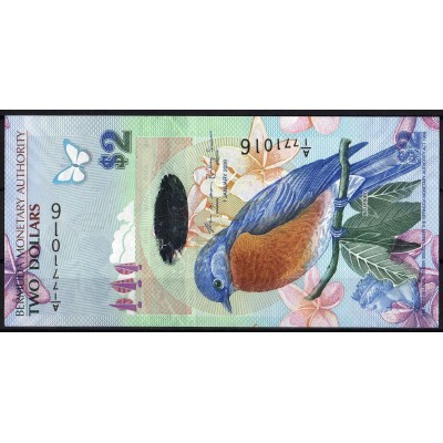 Бермудские острова 2 доллара 2009 - UNC