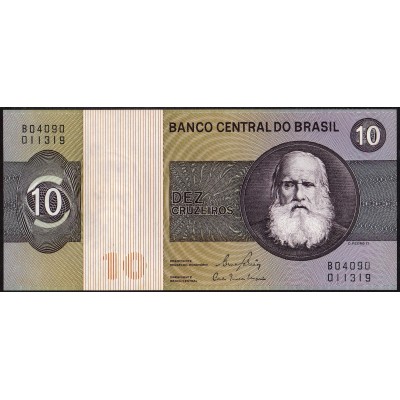 Бразилия 10 крузейро 1970 - UNC