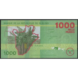 Бурунди 1000 франков 2015 - UNC