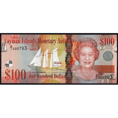 Каймановы острова 100 долларов 2010 - UNC
