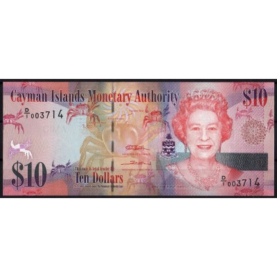 Каймановы острова 10 долларов 2010 - UNC