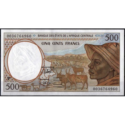 Чад 500 франков 2000 - UNC