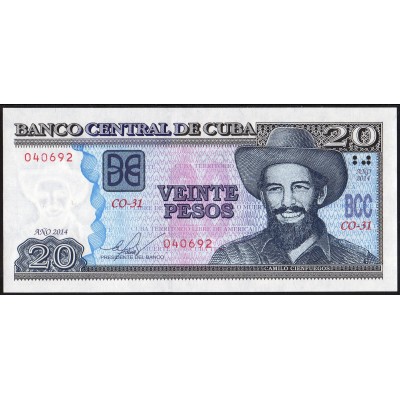 Куба 20 песо 2014 - UNC