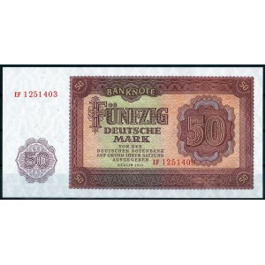 ГДР 50 марок 1955 - UNC