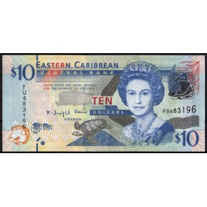 Восточно-Карибские острова 10 долларов 2012 - UNC
