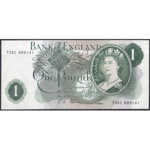 Англия 1 фунт 1966 - UNC