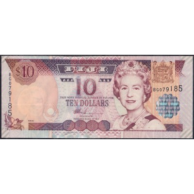 Фиджи 10 долларов 2002 - UNC