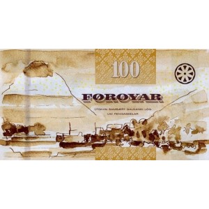Фарерские острова 100 крон 2011 - UNC