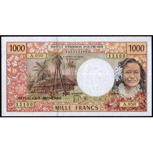 Французские Тихоокеанские Территории 1000 франков 2012 - UNC