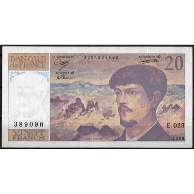 Франция 20 франков 1988 - AUNC
