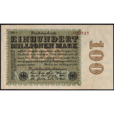 Германия 100 000 000 марок 1923 - AUNC 