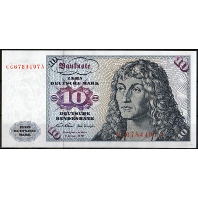 Германия 10 марок 1970 - UNC