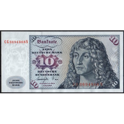 Германия 10 марок 1977 - UNC