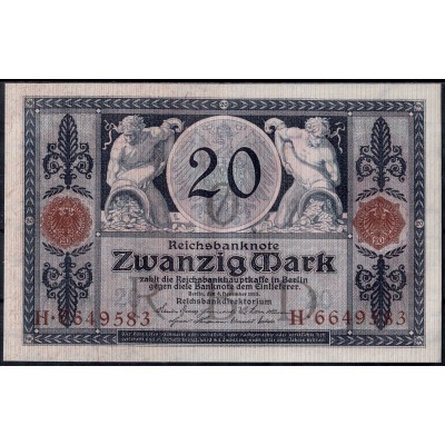 Германия 20 марок 1915 - UNC