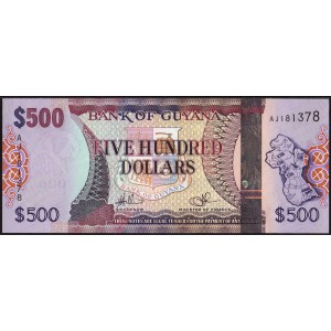 Гайана 500 долларов 2011 - UNC