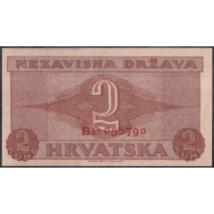 Хорватия 2 куны 1942 - AUNC