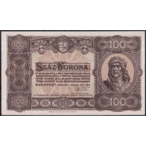 Венгрия 100 крон 1923 -  UNC