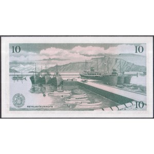 Исландия 10 крон 1957 - UNC