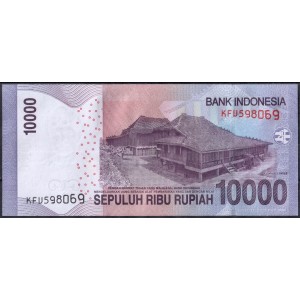 Индонезия 10000 рупий 2010 - UNC