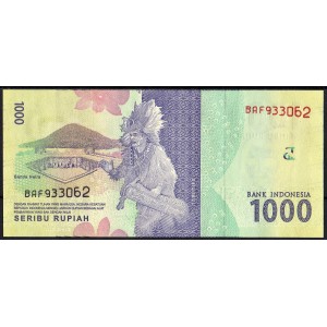 Индонезия 1000 рупий 2016 - UNC
