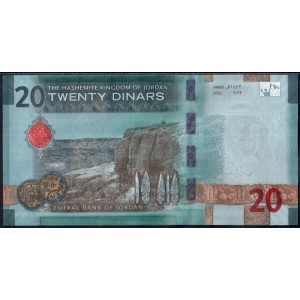Иордания 20 динаров 2022 - UNC