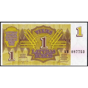 Латвия 1 рубль 1992 - UNC