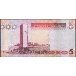 Ливия 5 динаров 2011 - UNC