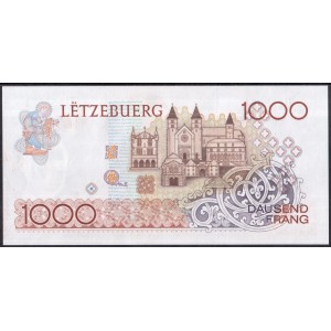 Люксембург 1000 франков 1986 - UNC