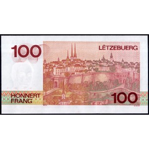 Люксембург 100 франков 1986 - UNC