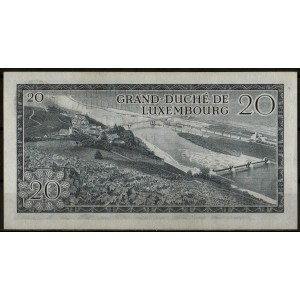 Люксембург 20 франков 1966 - AUNC