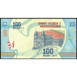 Мадагаскар 100 ариари 2017 - UNC