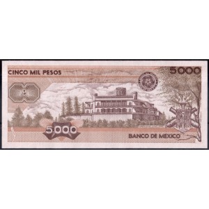 Мексика 5000 песо 1987 - UNC
