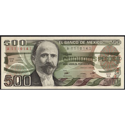 Мексика 500 песо 1984 - UNC