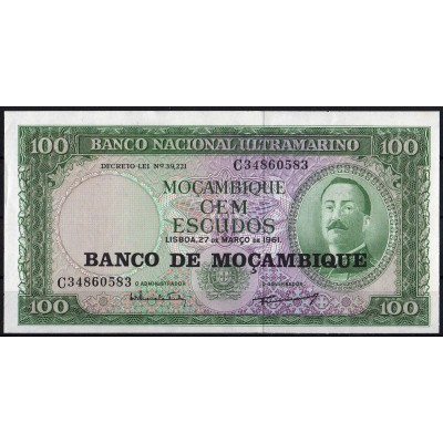 Мозамбик 100 эскудо 1976 - UNC
