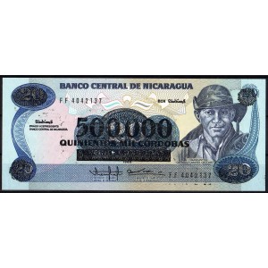Никарагуа 500000 кордоб 1990 - UNC