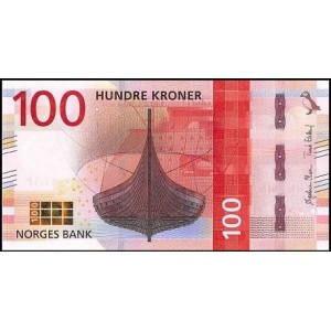 Норвегия 100 крон 2016 - UNC