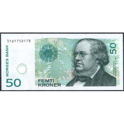 Норвегия 50 крон 1998 - UNC
