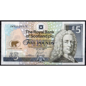 Шотландия 5 фунтов 2005 - UNC