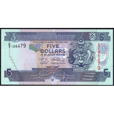Соломоновы острова 5 долларов 2006 - UNC