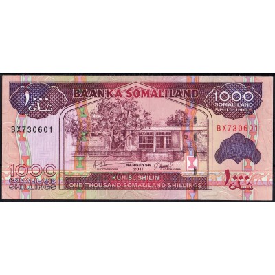Сомалиленд 1000 шиллингов 2011 - UNC