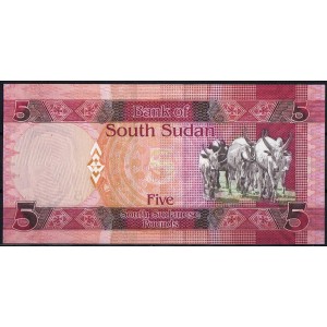 Судан (Южный) 5 фунтов 2015 - UNC
