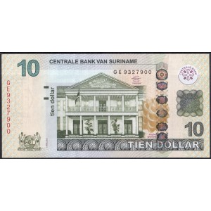 Суринам 10 долларов 2012 - UNC