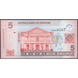 Суринам 5 долларов 2004 - UNC